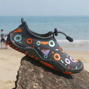 Новая Студенческая уличная быстросохнущая обувь для дайвинга босиком, Детская Пляжная обувь для плавания, обувь для аквариума, кроссовки 26-38#