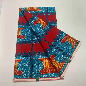Новая горячая распродажа, Африканский воск, Настоящий воск, гарантированная ткань с принтом из настоящего воска, Высококачественная африканская ткань из Анкары, 6 ярдов