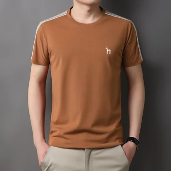 Новая летняя футболка Hazzys с коротким рукавом, мужская футболка для гольфа, Модная Свободная рубашка Поло, мужская одежда