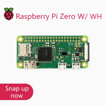 Оригинальная плата Raspberry Pi Zero W с одноядерным процессором 1 ГГц, оперативной памятью 512 МБ, Bluetooth BLE и WiFi Pi 0 Zero WH с контактным разъемом или комплектом чехлов