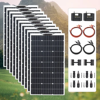 Панели солнечных батарей Boguang стоят 10 * 100 Вт солнечного модуля 1000 Вт монокристаллического кремниевого элемента PV гибкая система высокой эффективности солнечной энергии