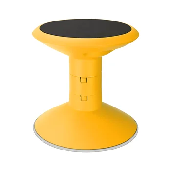 Пластиковый стул для покачивания Storex, регулируемая высота сиденья без спинки 12-18 дюймов, желтый