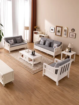 Простой и современный малогабаритный диван из массива дерева, высокий ящик для хранения, комбинированный прямой диван, угловой диван императорской наложницы