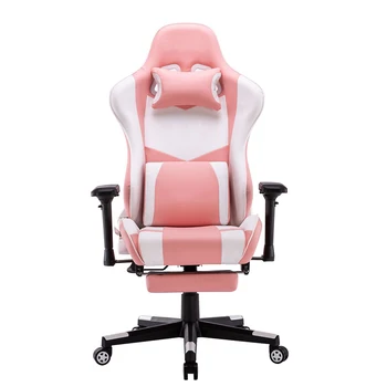 Розовое игровое кресло с откидной спинкой Эргономичное кресло для прямой трансляции Игр Офис Дом гостиная Спальня