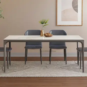 Роскошная мебель для столовой из мрамора, изготовленная на заказ, высококачественное сочетание современного обеденного стола и стульев, кухонный стол для ресторана