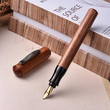 Ручка для каллиграфии ручной работы 0,5 мм Плотницкая Авторучка из Цельного Дерева Черное Дерево, Авторучка для каллиграфии